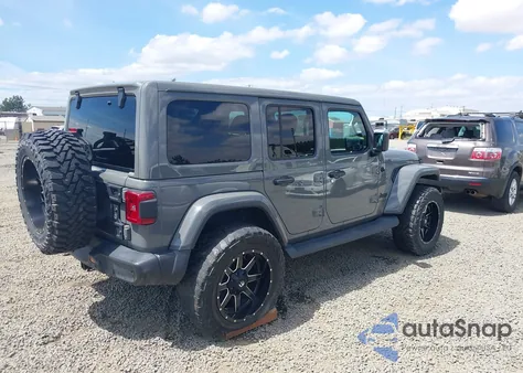 2021 Jeep Wrangler Unlimited Sahara Altitude 4X4 из США, поврежденный, VIN 1C4HJXEN7MW608579